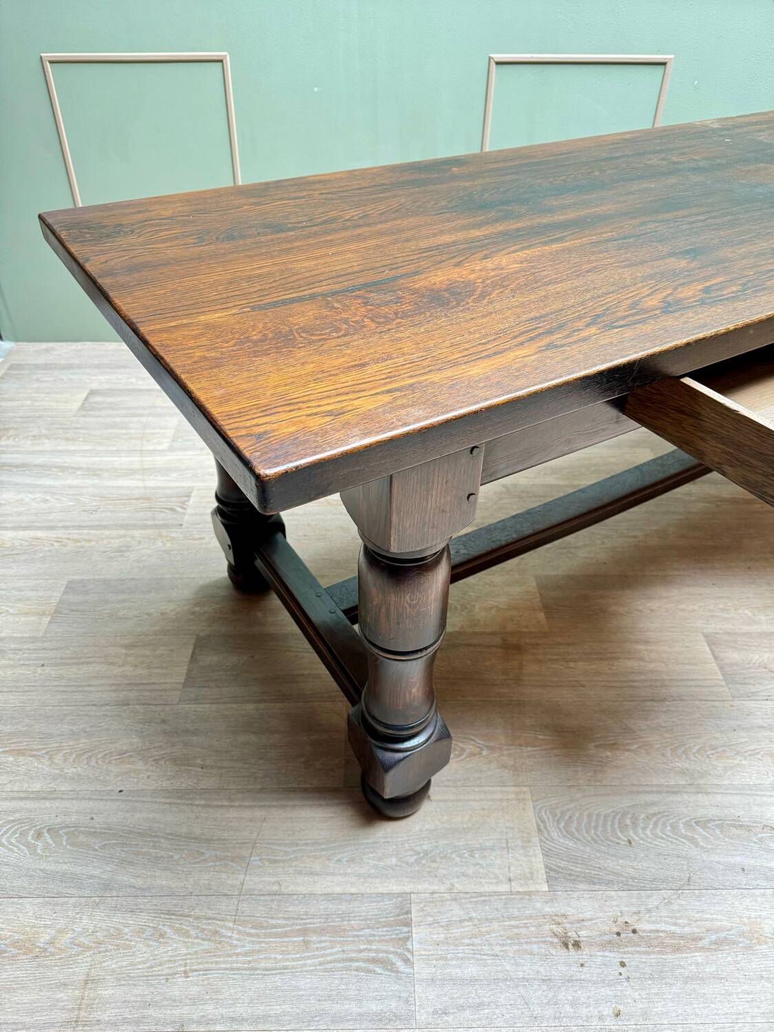 Large Louis XIII Style Oak Monastery Table