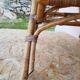 Coffee table rattan wicker years 50-60 vintage