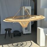Suspension rattan saucer iron frame D:120 H:60