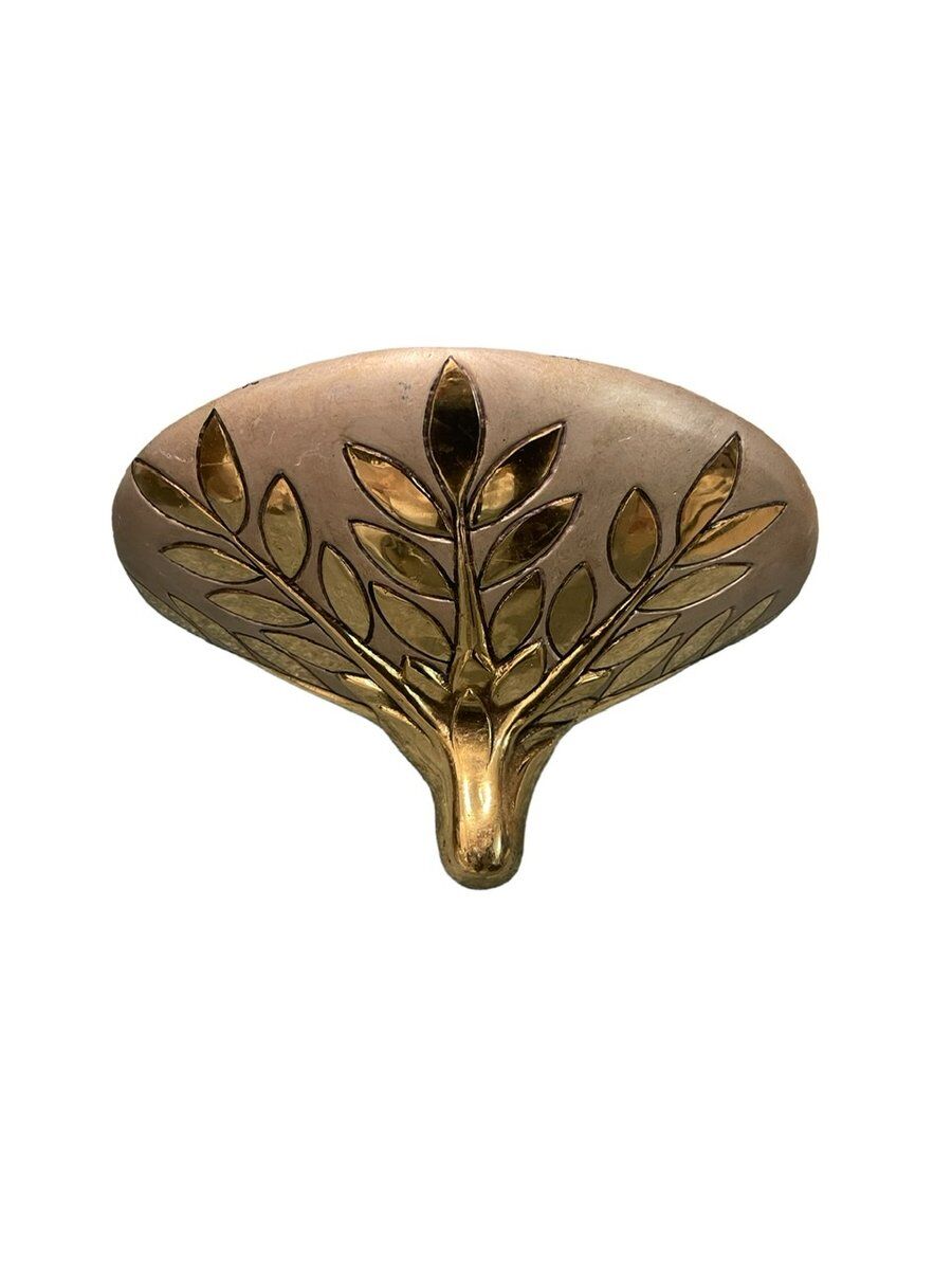 Italian Art Brass Single Sconce, 1970s