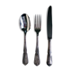 Silver metal service covers
