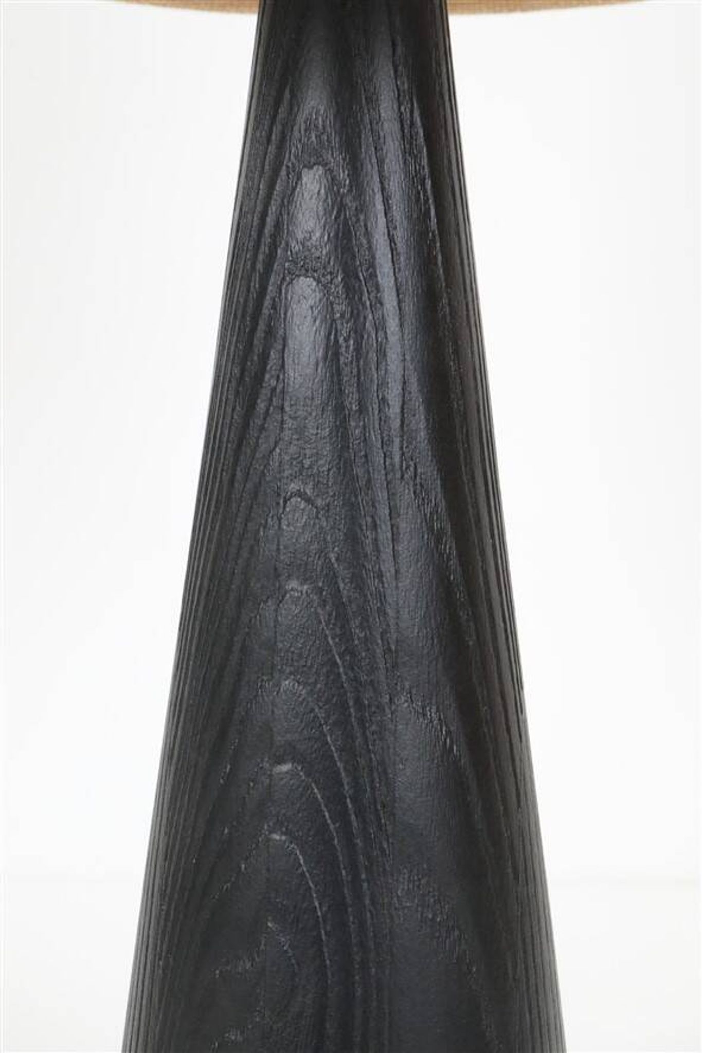 Rare black Theodor Skjøde Knudsen table lamp / Skjern / Mid-century Danish modern design / 1960s / 1970s