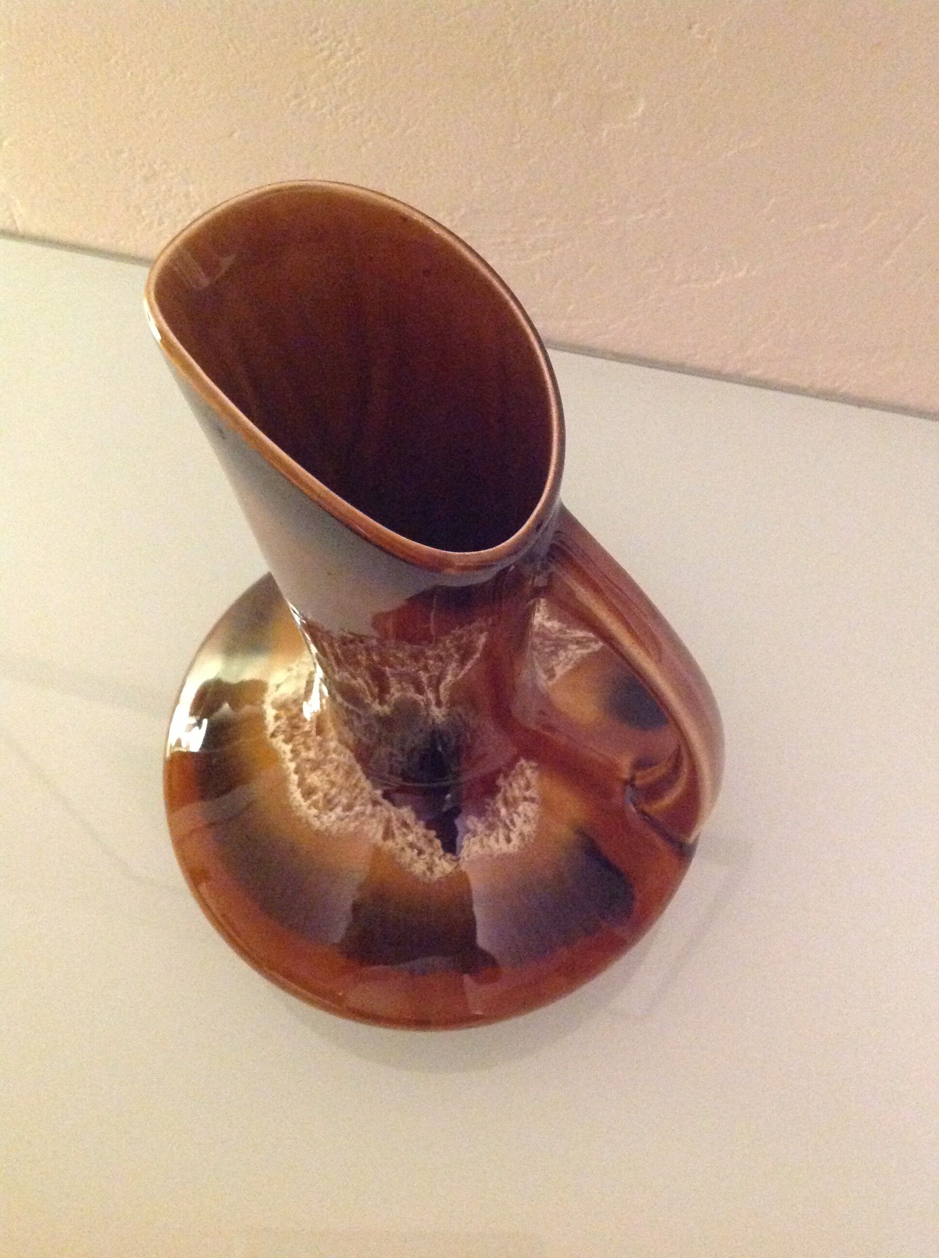 Jug with handle ceramic sarreguemines