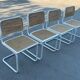 Ensemble de 4 chaises modèles Cesca b32 en blanc