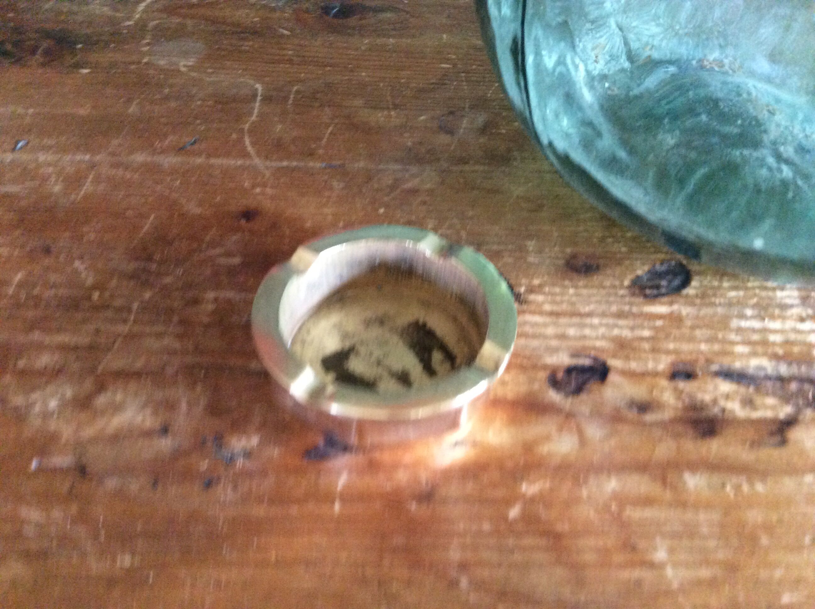 Brass ashtray
