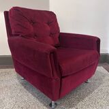 red velvet armchair 1970