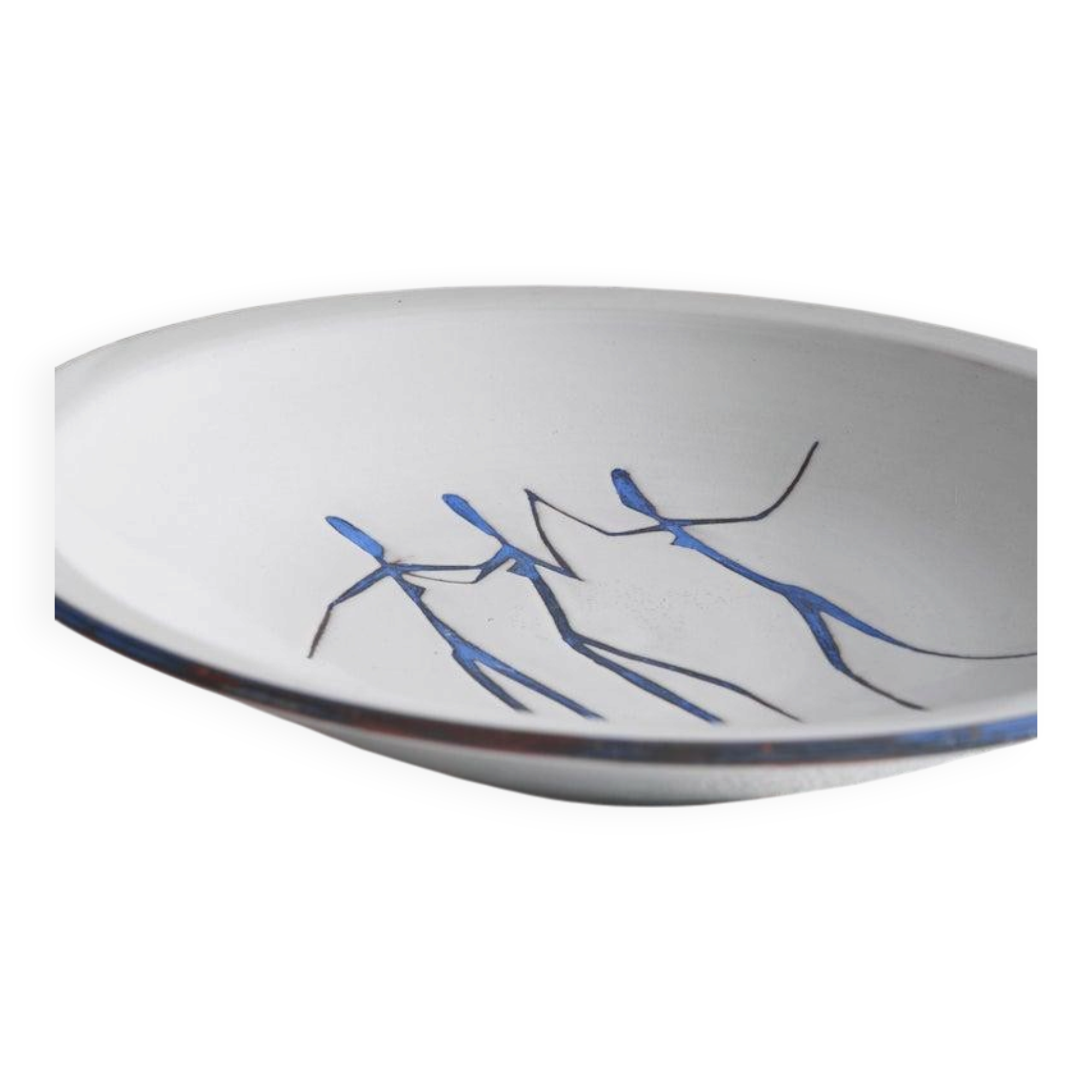 Hans Wagner large decorative ceramic bowl from the 1950s