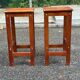 Pair of bar stools / central island in solid wood (H 59 cm)