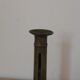 Antique brass push candle holder – vintage patinated candlestick H20 cm