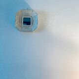Octagonal mirror with moldings