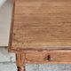 Desk, pine table, turned wooden legs, vintage, 70s