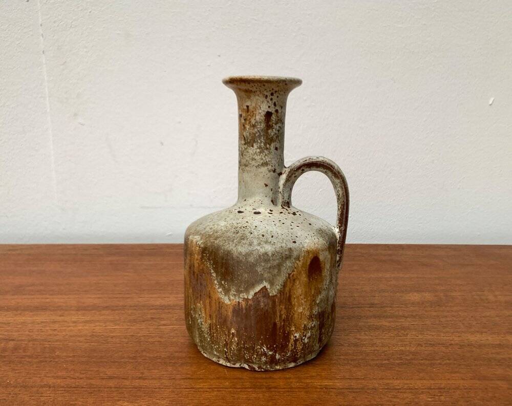 Brutalist Fat Lava Vase in Ceramic by Ruscha, West Germany, 1960s