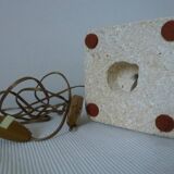 Travertine lamp from the 60s and 70s
