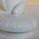 Sugar bowl in old white porcelain of Limoges