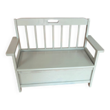 Celadon green toy chest bench
