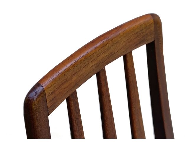 Set of 6 Danish chairs from Niels Koefoed Scandinavian EVA model 1960