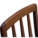 Set of 6 Danish chairs from Niels Koefoed Scandinavian EVA model 1960
