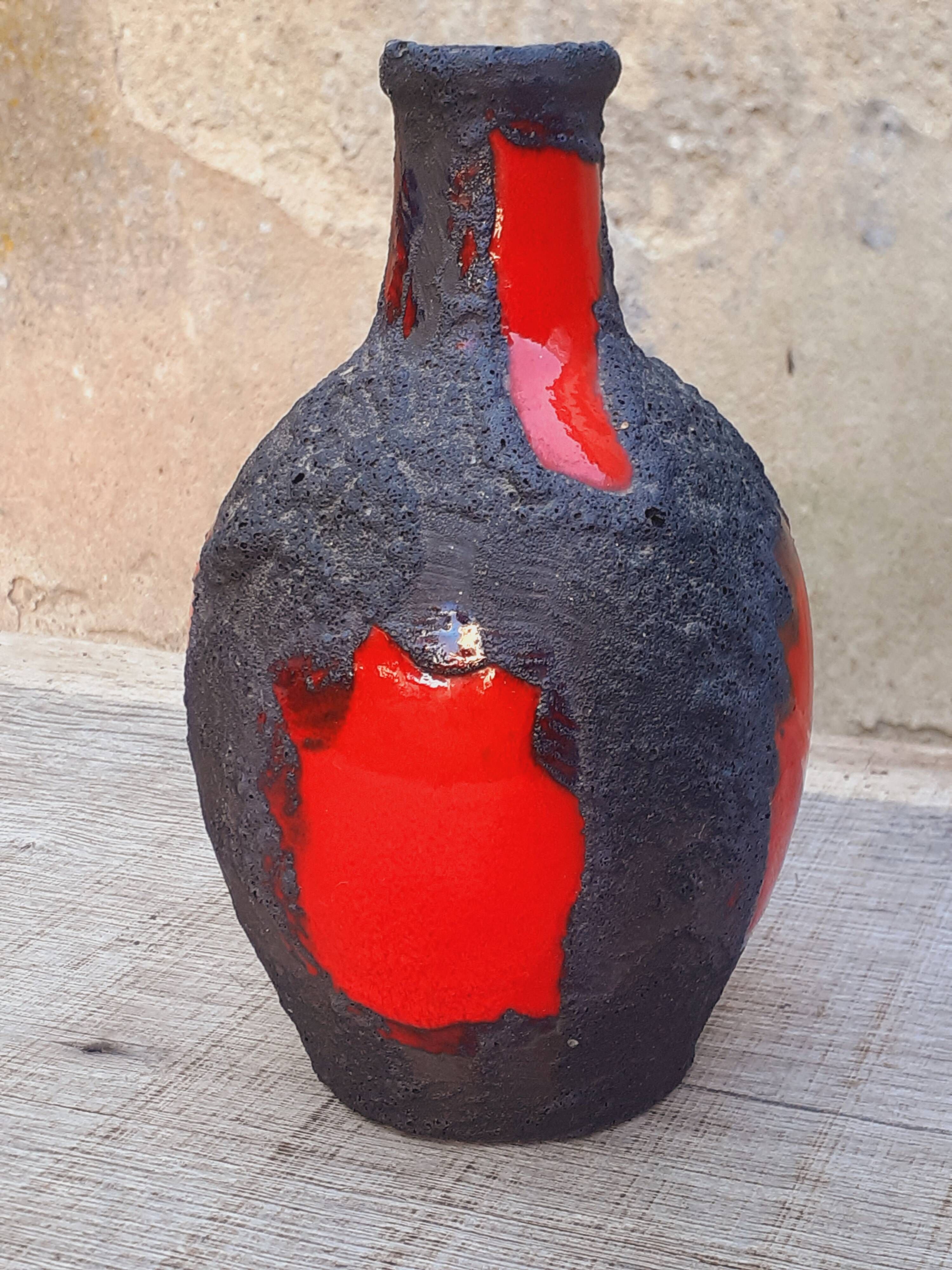 Vase en céraique année 60/70 Fat Lava Marei