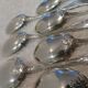 9 pelles à glace métal argenté orfèvre Christofle vieux marly 12,4cm