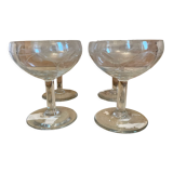 Old champagne glasses