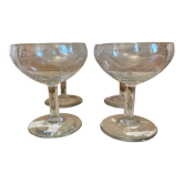 Old champagne glasses