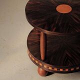 Art Deco gueridon in marquetry, circa 1930.