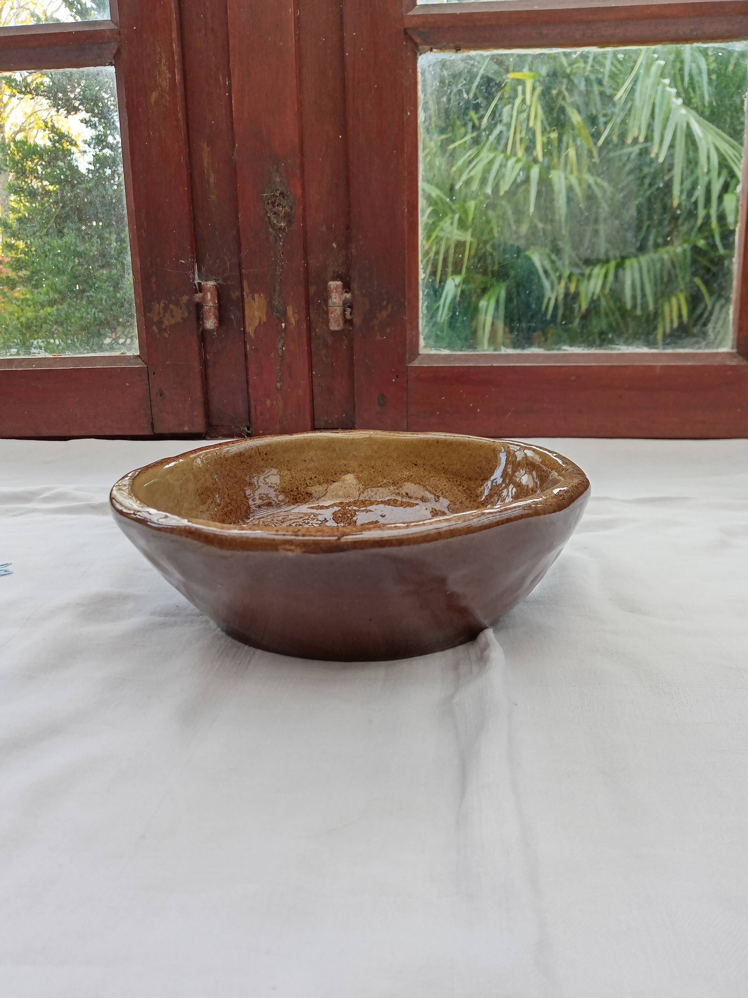 Glazed stoneware bowl