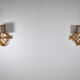 Pair of rattan sconces 1960
