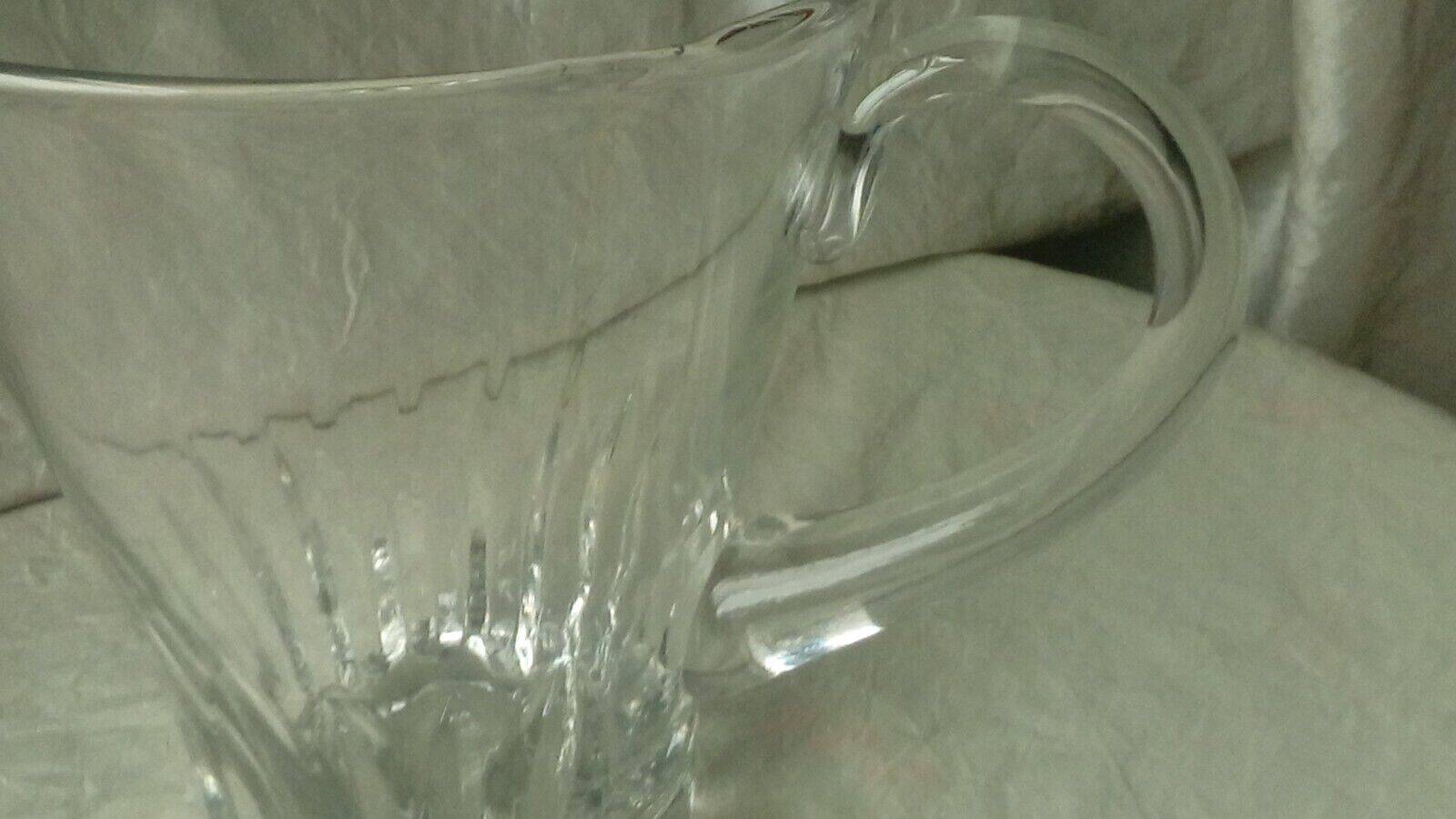 Jug pitcher carafe for water orangeade in crystal old size