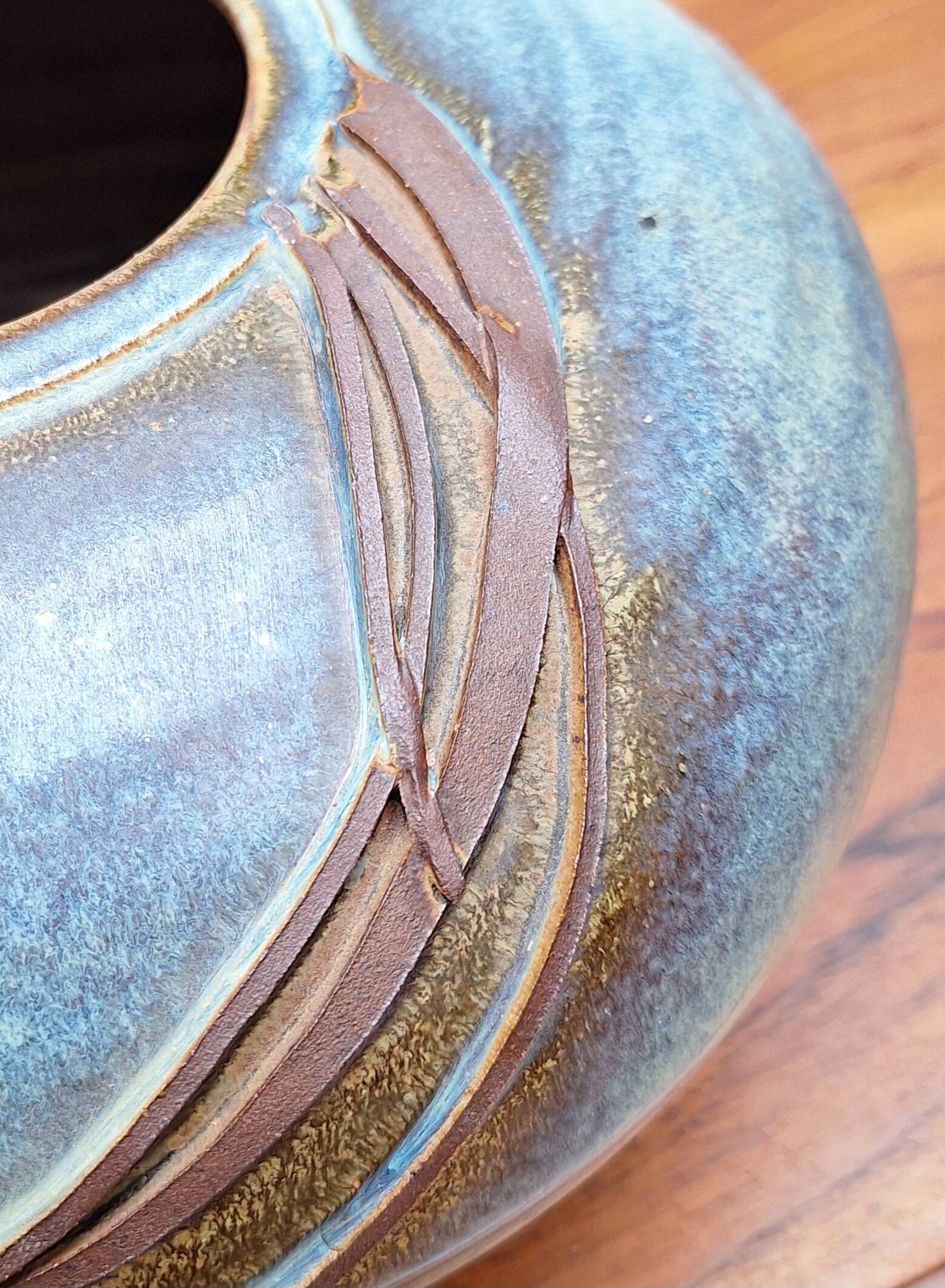 Ceramic vase by Nadia and Alain Pinel