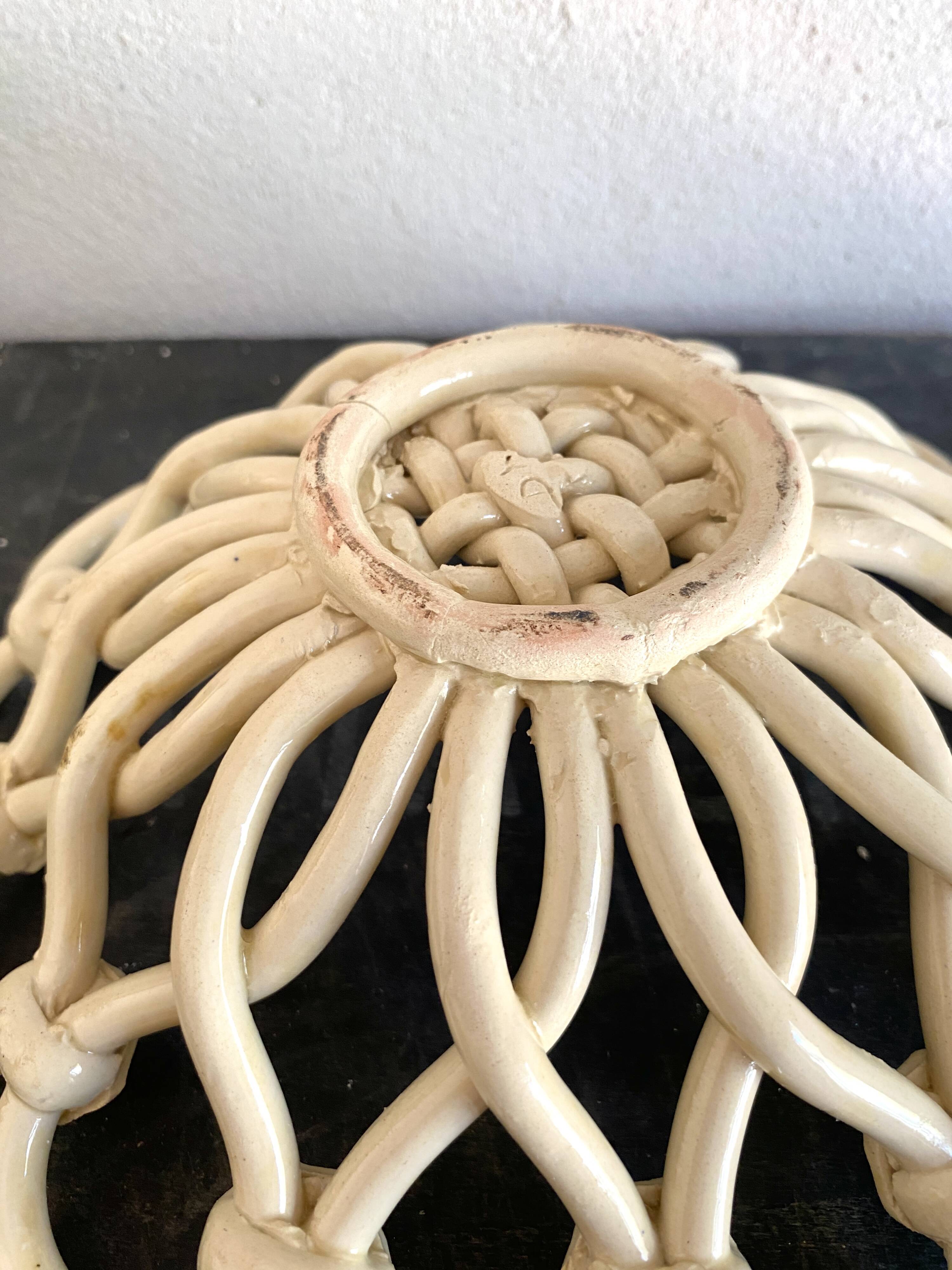 Fruit basket, ceramic, 1950s
