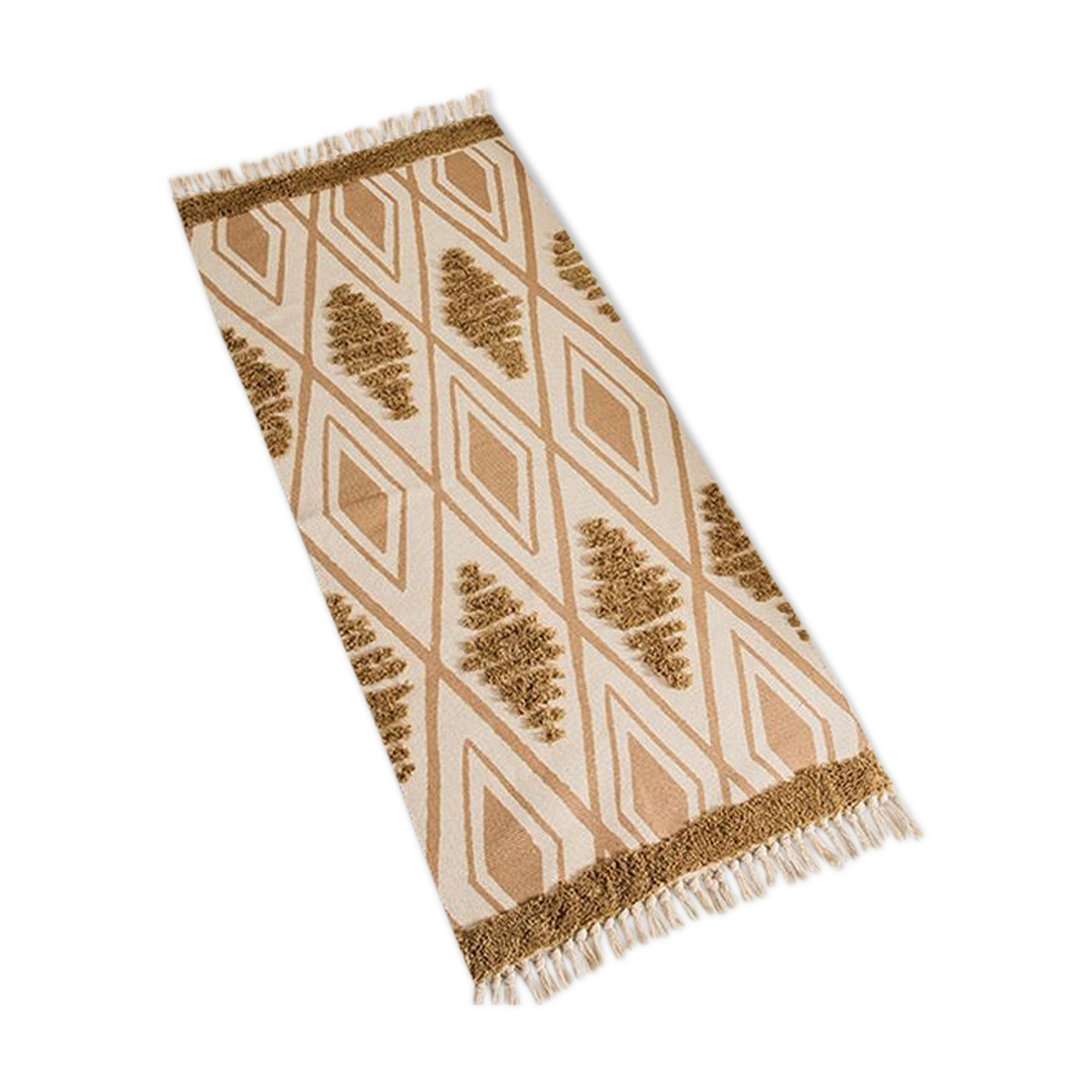 Berber spirit rug Helsinki brown beige 60x80cm