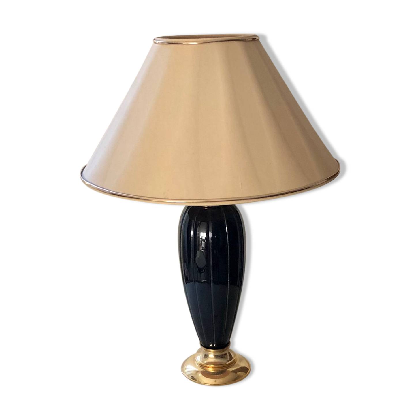 Ceramic and metal table lamp