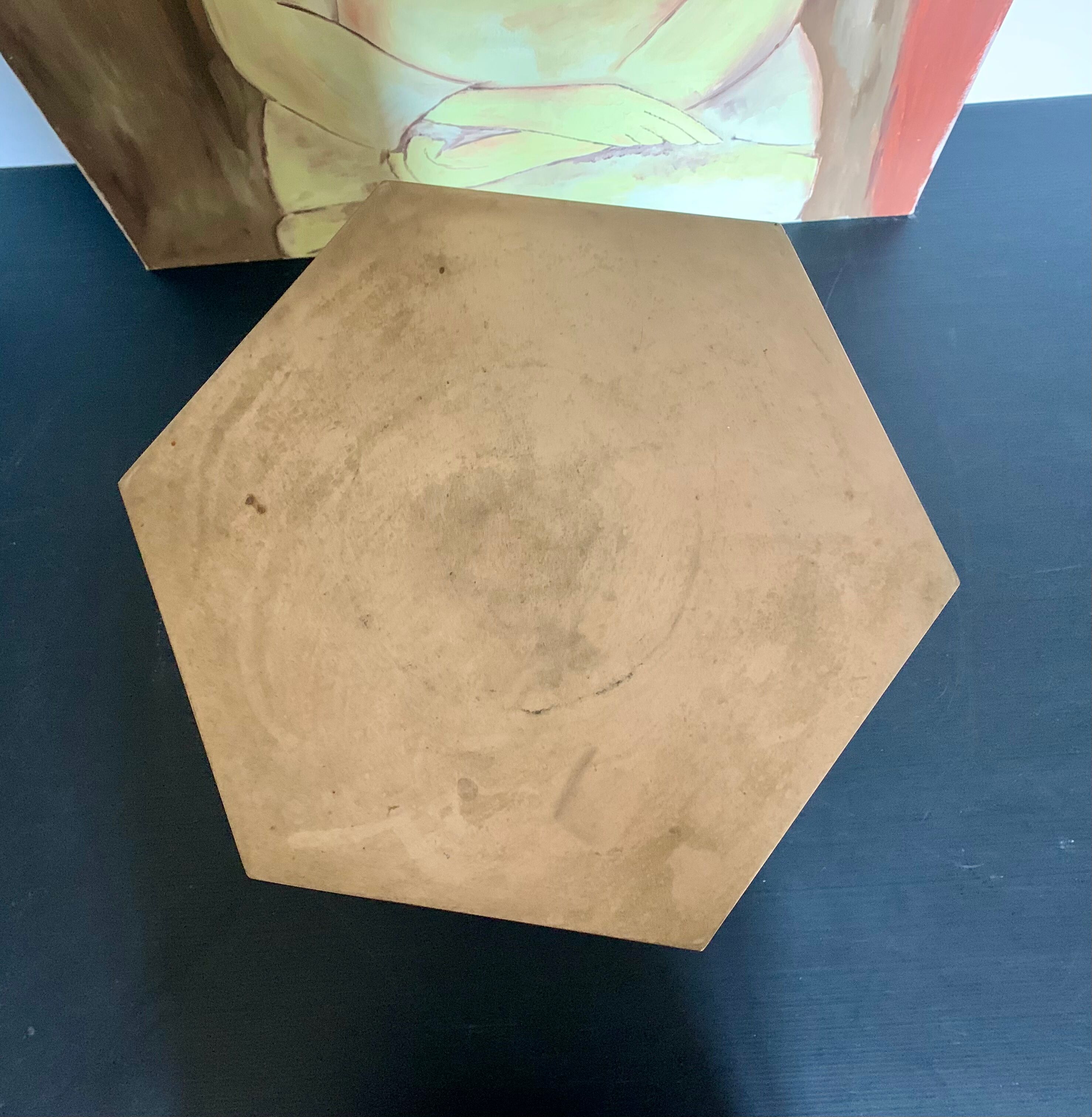 Brass base for statue or object