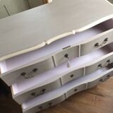 Patinated crossbow commode