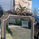 Antique mirror with pediment 168/88 cm