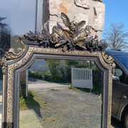 Miroir ancien à fronton 168/88 cm