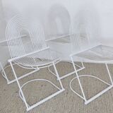 Set of 4 Vintage Postmodern Cantilever ' Swing ' Dining Chairs By Jutta & Herbert Ohl For Rosenthal