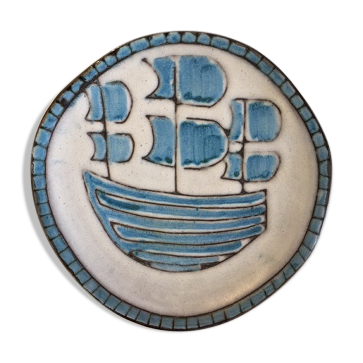 Ceramic plate Alain Maunier Valauris