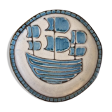 Ceramic plate Alain Maunier Valauris