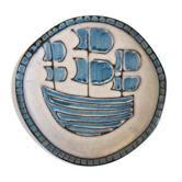 Ceramic plate Alain Maunier Valauris
