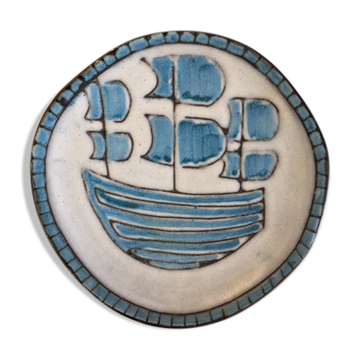 Assiette céramique Alain Maunier Valauris