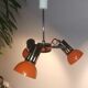 Hanging lamp 3 orientable spots, Aluminor France, 1970