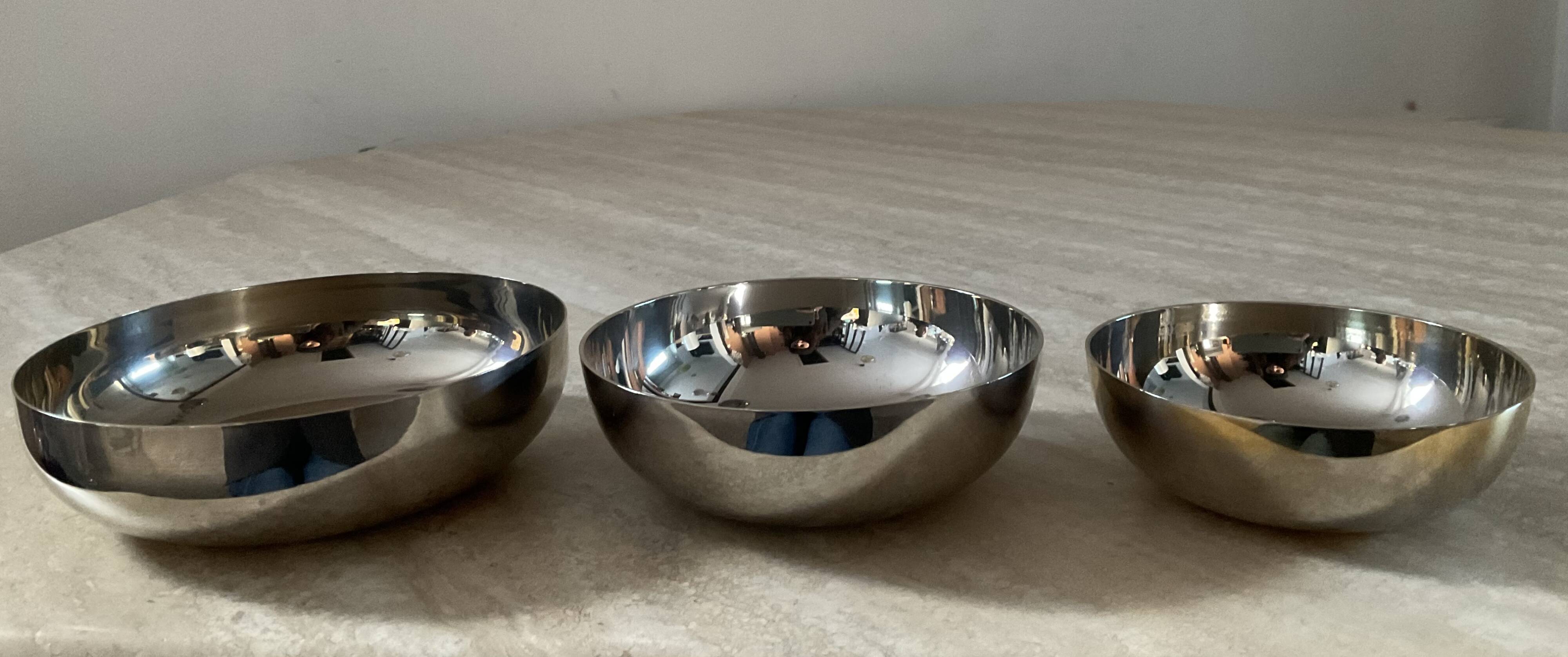 Trio of cups Dorval Italy vintage 70s