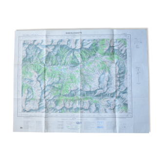 Vintage map of Barcelonnette