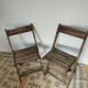 Chaises pliantes vintage