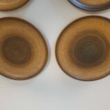 6 flat plates in Longchamp stoneware
