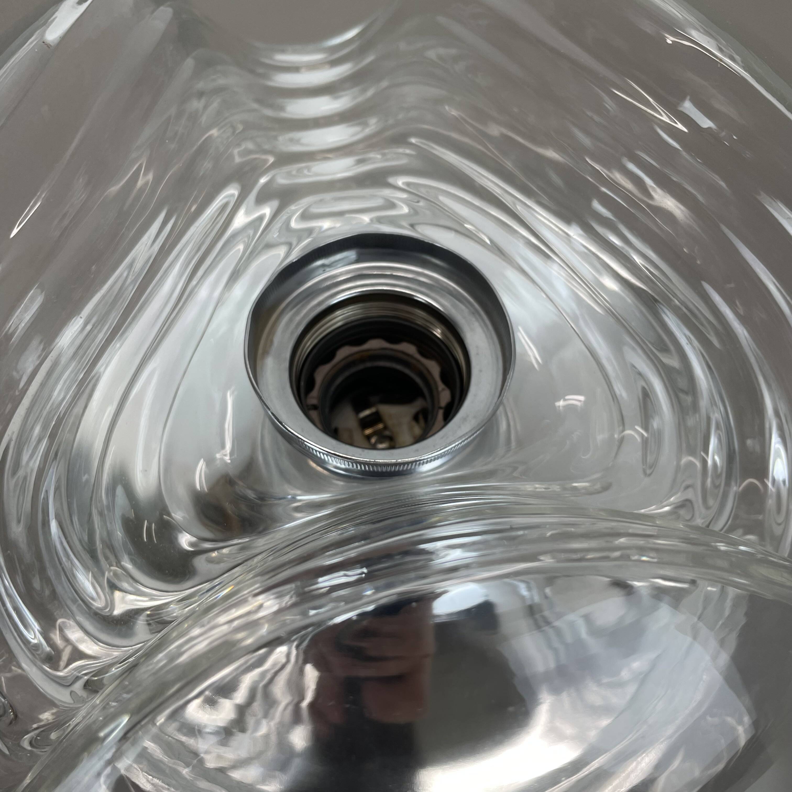 27cm "Wave" ceiling Wall Light by Koch and Lowy, Peill & Putzler, Germany