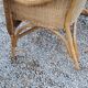 Pair of armchairs and bench in rattan and bamboo from the 60s/70s
