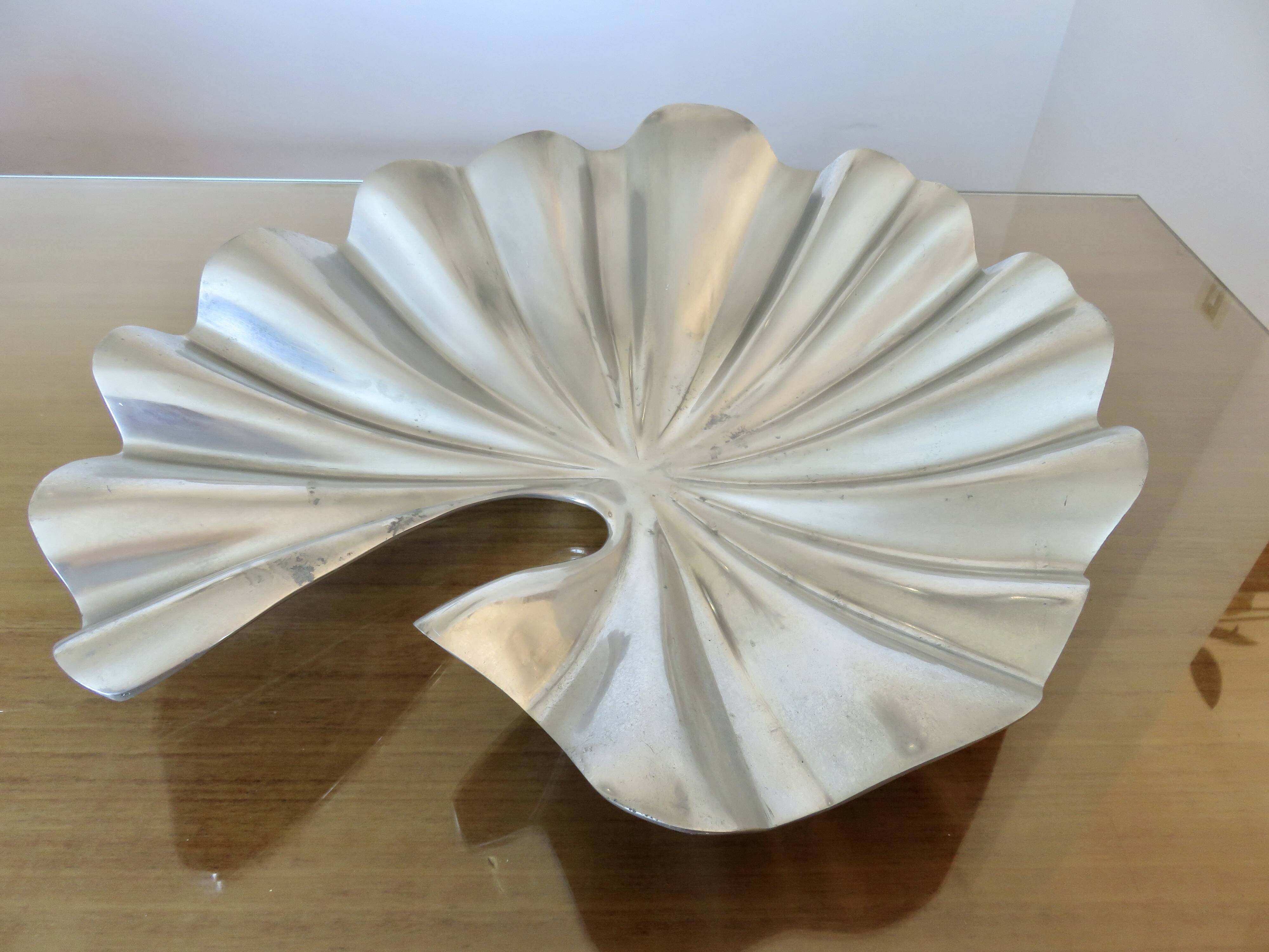 Aluminum fruit basket, French design 1970